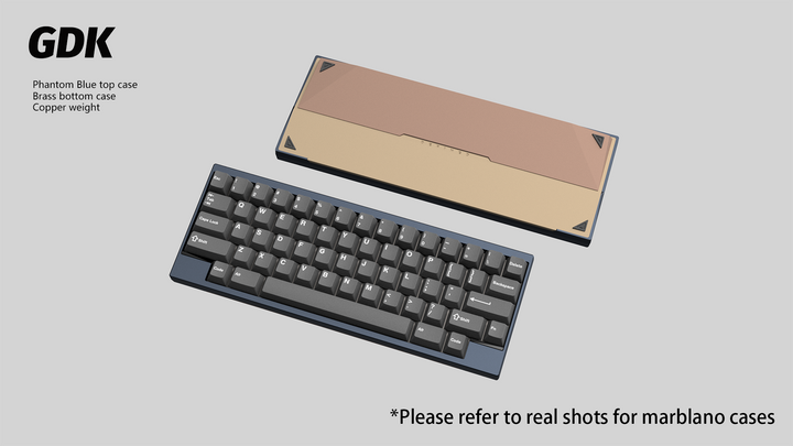 Wuque Studio - Keyboard - [Group-buy] DK1-60 Custom Keyboard Kit - Copper Weight - Keebz N Cables