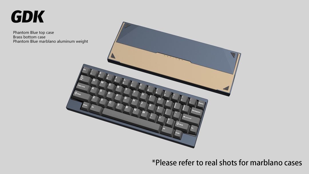 Wuque Studio - Keyboard - [Group-buy] DK1-60 Custom Keyboard Kit - Marblano Weight - Keebz N Cables