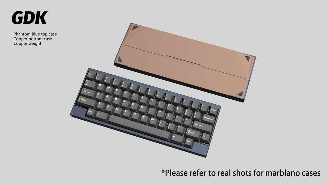 Wuque Studio - Keyboard - [Group-buy] DK1-60 Custom Keyboard Kit - Copper Weight - Keebz N Cables