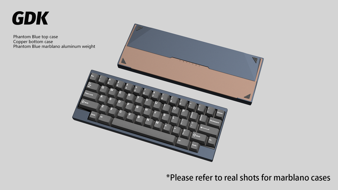 Wuque Studio - Keyboard - [Group-buy] DK1-60 Custom Keyboard Kit - Marblano Weight - Keebz N Cables