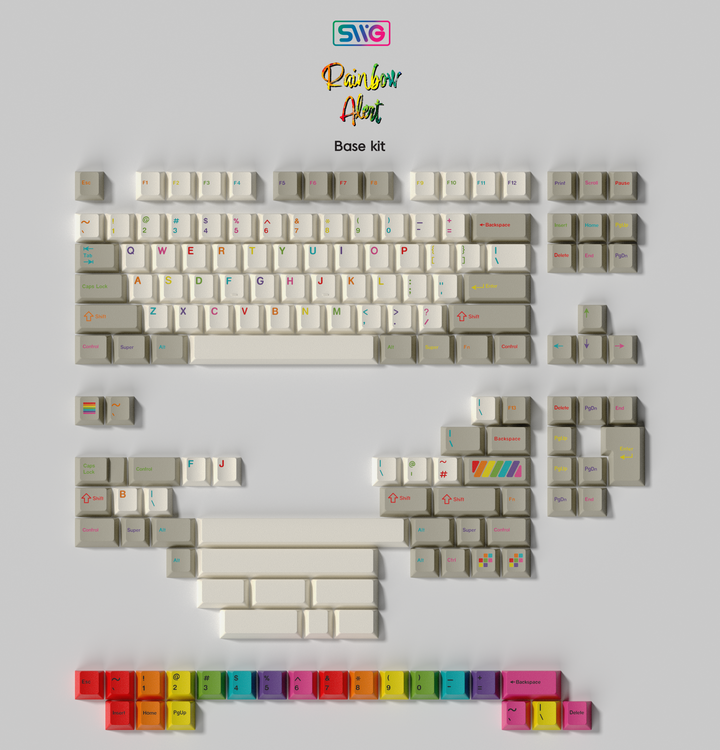 [Group-Buy] SWG Rainbow Alert Keycap Set