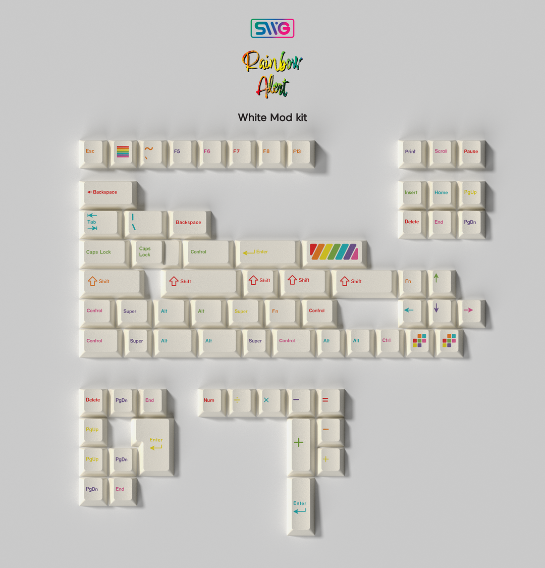 [Group-Buy] SWG Rainbow Alert Keycap Set