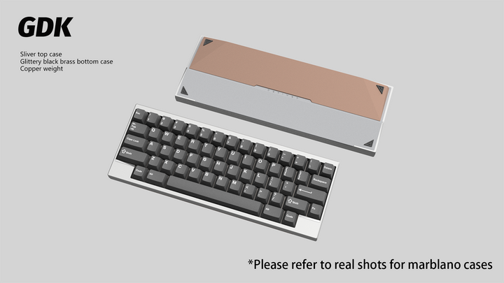 Wuque Studio - Keyboard - [Group-buy] DK1-60 Custom Keyboard Kit - Copper Weight - Keebz N Cables