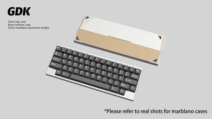 Wuque Studio - Keyboard - [Group-buy] DK1-60 Custom Keyboard Kit - Marblano Weight - Keebz N Cables