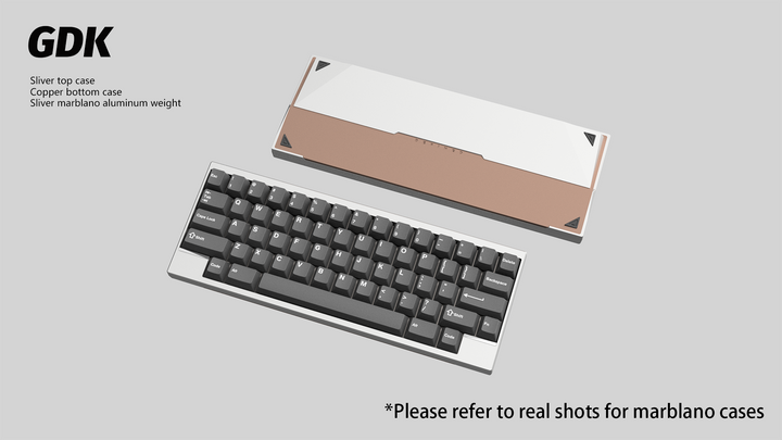 Wuque Studio - Keyboard - [Group-buy] DK1-60 Custom Keyboard Kit - Marblano Weight - Keebz N Cables