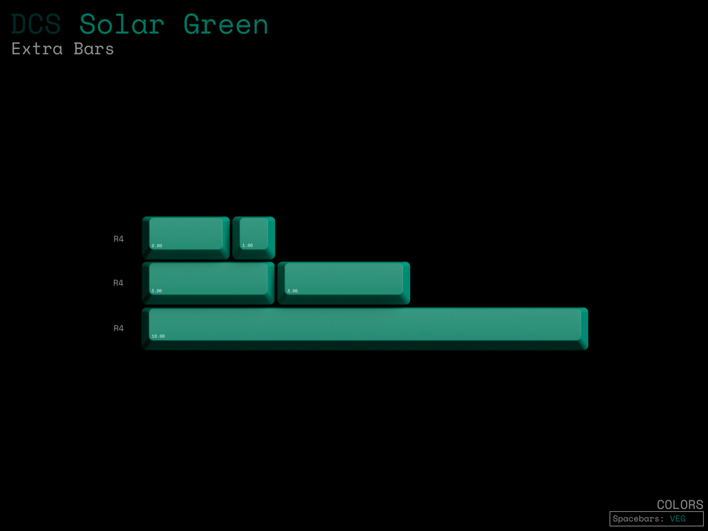 [Group-buy] DCS Solar Green Keycaps