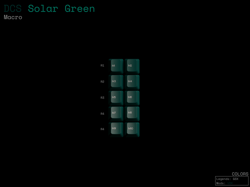 [Group-buy] DCS Solar Green Keycaps