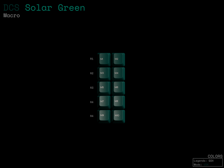 [Group-buy] DCS Solar Green Keycaps