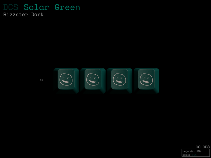 [Group-buy] DCS Solar Green Keycaps
