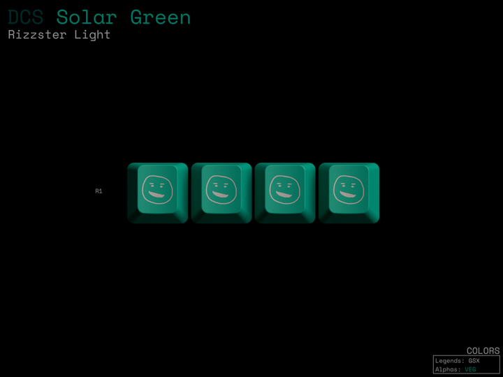 [Group-buy] DCS Solar Green Keycaps
