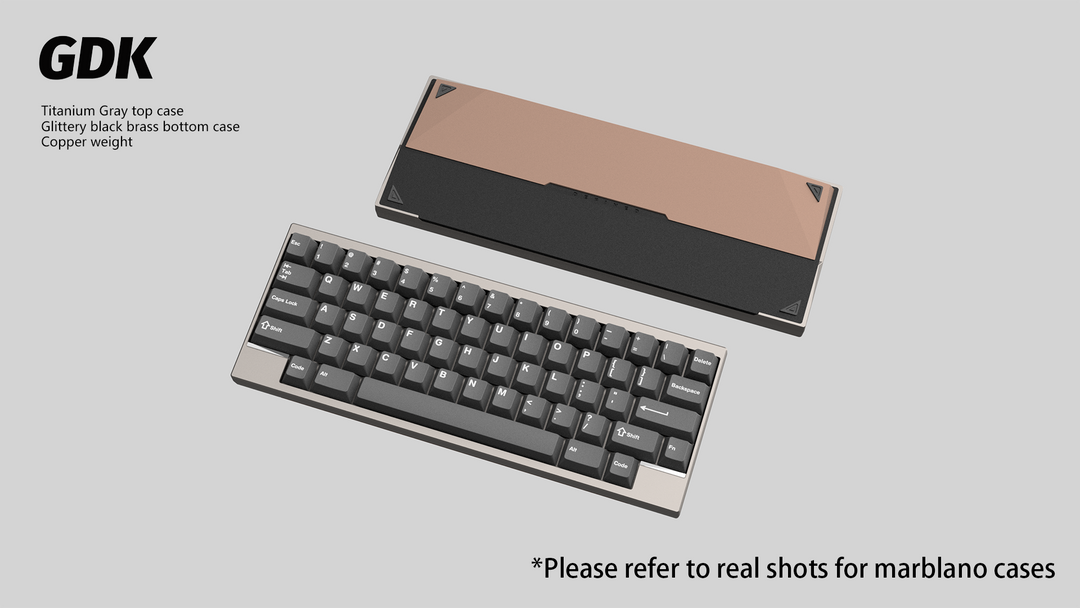 Wuque Studio - Keyboard - [Group-buy] DK1-60 Custom Keyboard Kit - Copper Weight - Keebz N Cables