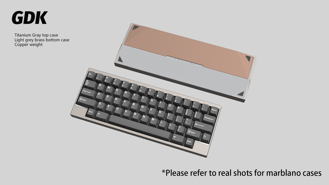 Wuque Studio - Keyboard - [Group-buy] DK1-60 Custom Keyboard Kit - Copper Weight - Keebz N Cables