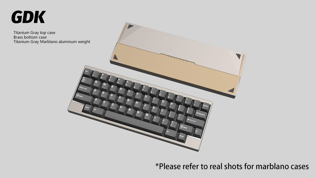 Wuque Studio - Keyboard - [Group-buy] DK1-60 Custom Keyboard Kit - Marblano Weight - Keebz N Cables