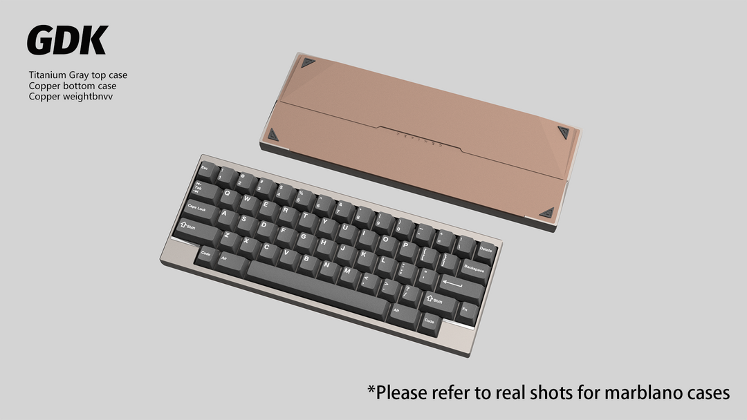 Wuque Studio - Keyboard - [Group-buy] DK1-60 Custom Keyboard Kit - Copper Weight - Keebz N Cables