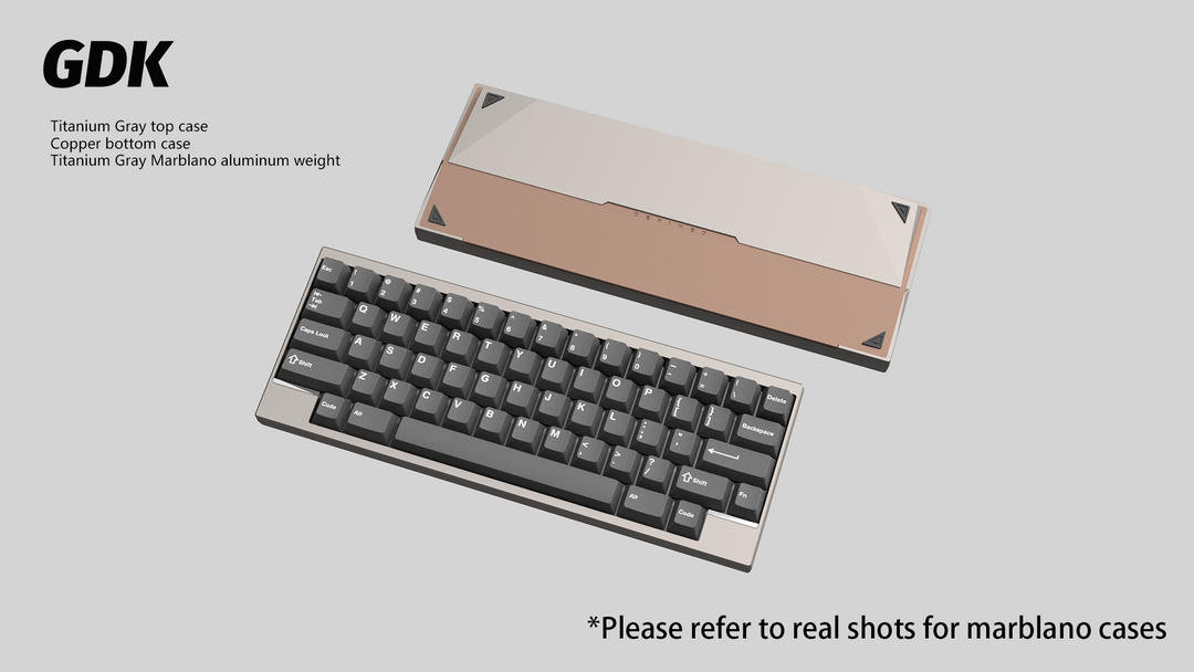 Wuque Studio - Keyboard - [Group-buy] DK1-60 Custom Keyboard Kit - Marblano Weight - Keebz N Cables