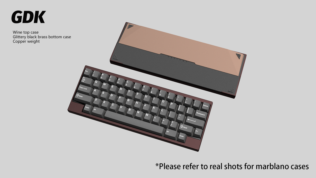 Wuque Studio - Keyboard - [Group-buy] DK1-60 Custom Keyboard Kit - Copper Weight - Keebz N Cables