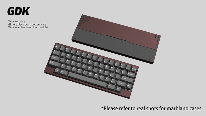 Wuque Studio - Keyboard - [Group-buy] DK1-60 Custom Keyboard Kit - Marblano Weight - Keebz N Cables