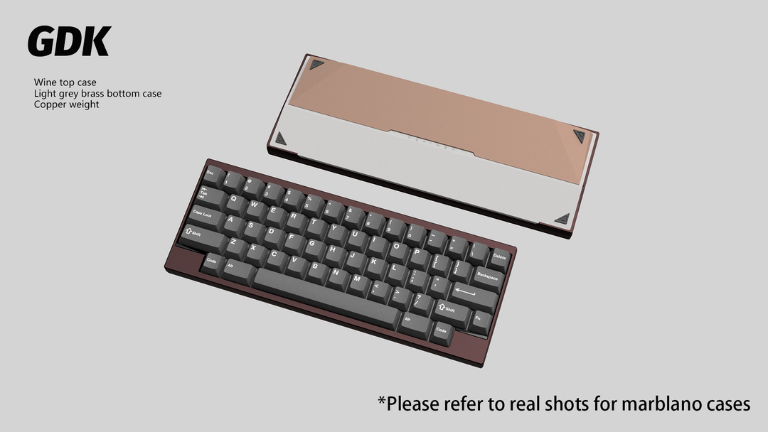 Wuque Studio - Keyboard - [Group-buy] DK1-60 Custom Keyboard Kit - Copper Weight - Keebz N Cables