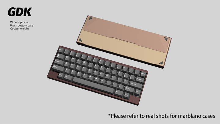 Wuque Studio - Keyboard - [Group-buy] DK1-60 Custom Keyboard Kit - Copper Weight - Keebz N Cables
