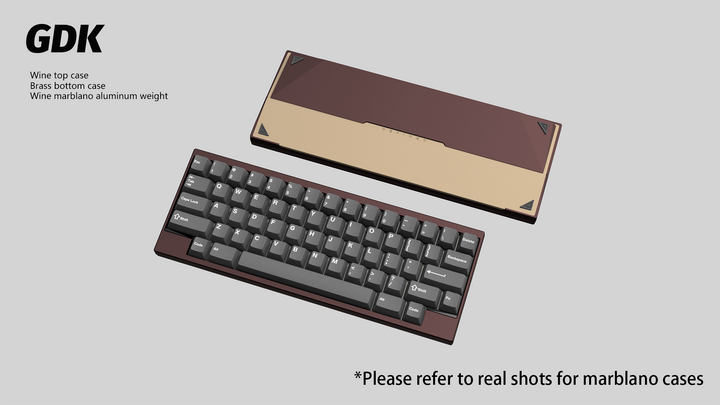 Wuque Studio - Keyboard - [Group-buy] DK1-60 Custom Keyboard Kit - Marblano Weight - Keebz N Cables