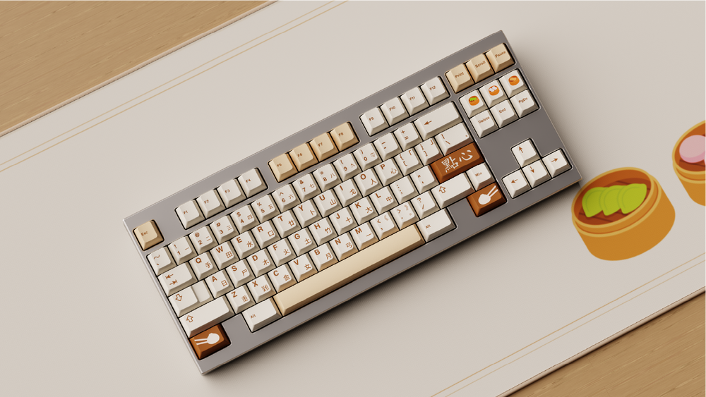 Milkway Keys - Keycaps - [Group-buy] MW Dim Sum Doubleshot PBT Keycaps - Keebz N Cables
