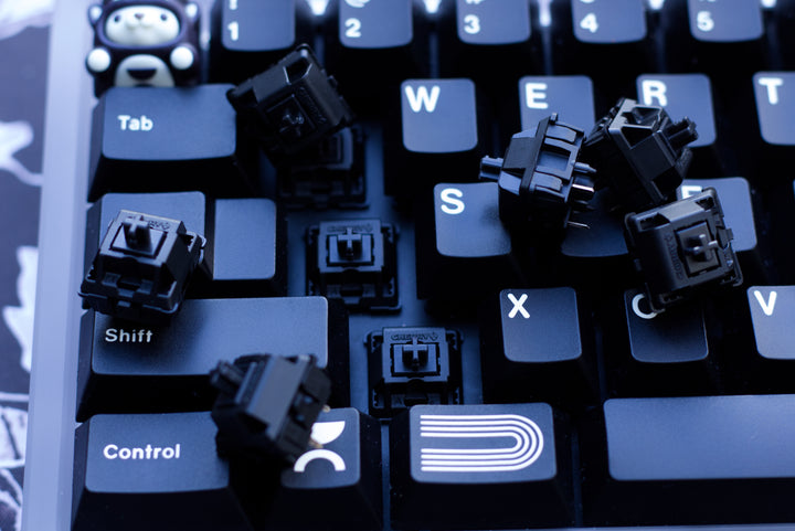 Cherry - Keyboard Switches - Cherry Hyperglide - MX Black Linear Switches - Keebz N Cables