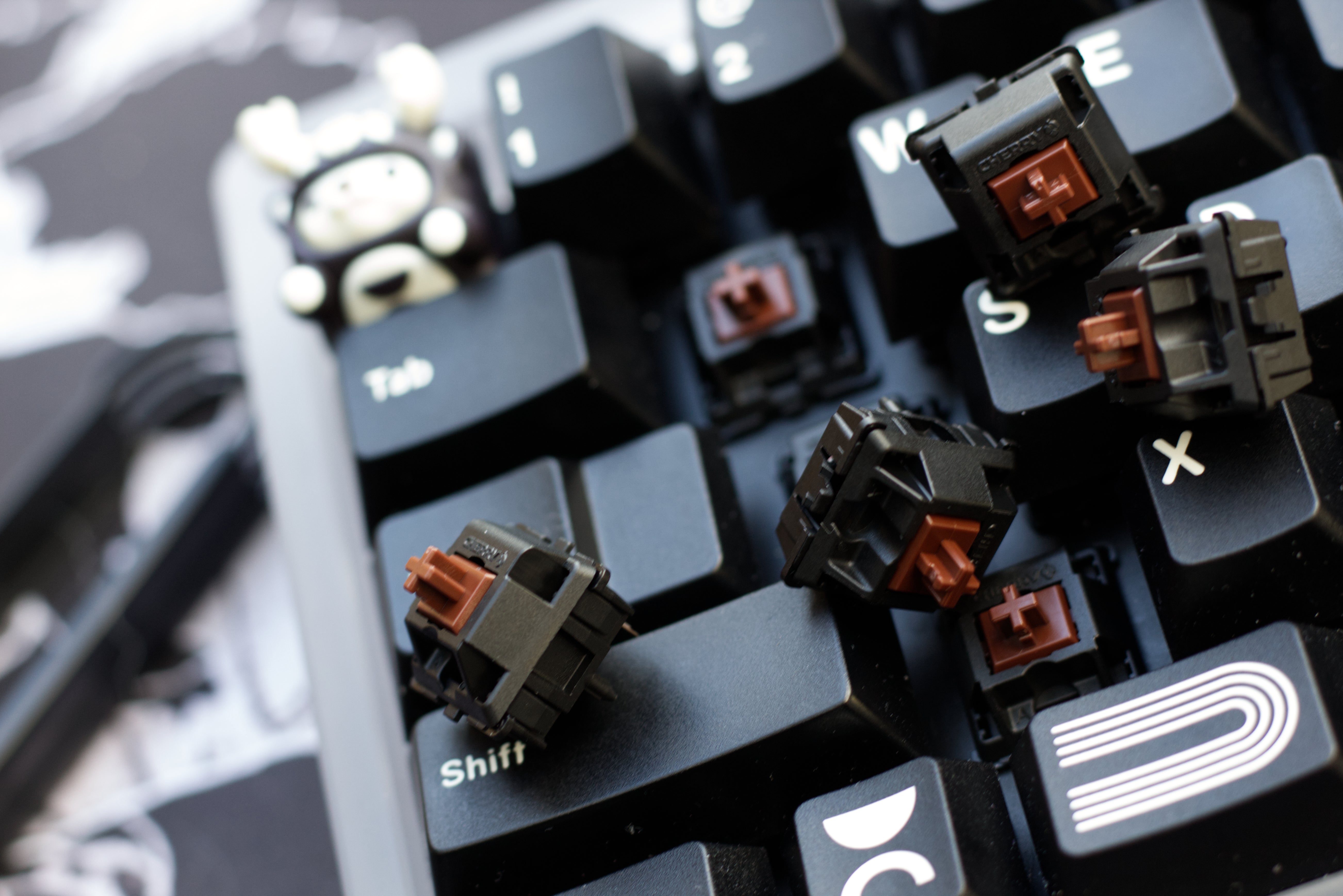 Cherry Brown MX2A 無潤滑タクタイルスイッチ Keebz N Cables