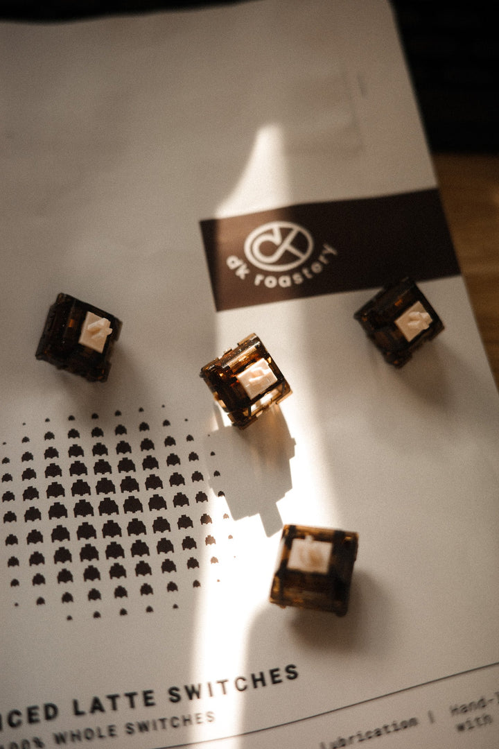 Dangkeebs - Keyboard Switches - DK Roastery - Iced Latte Linear Switches - Keebz N Cables