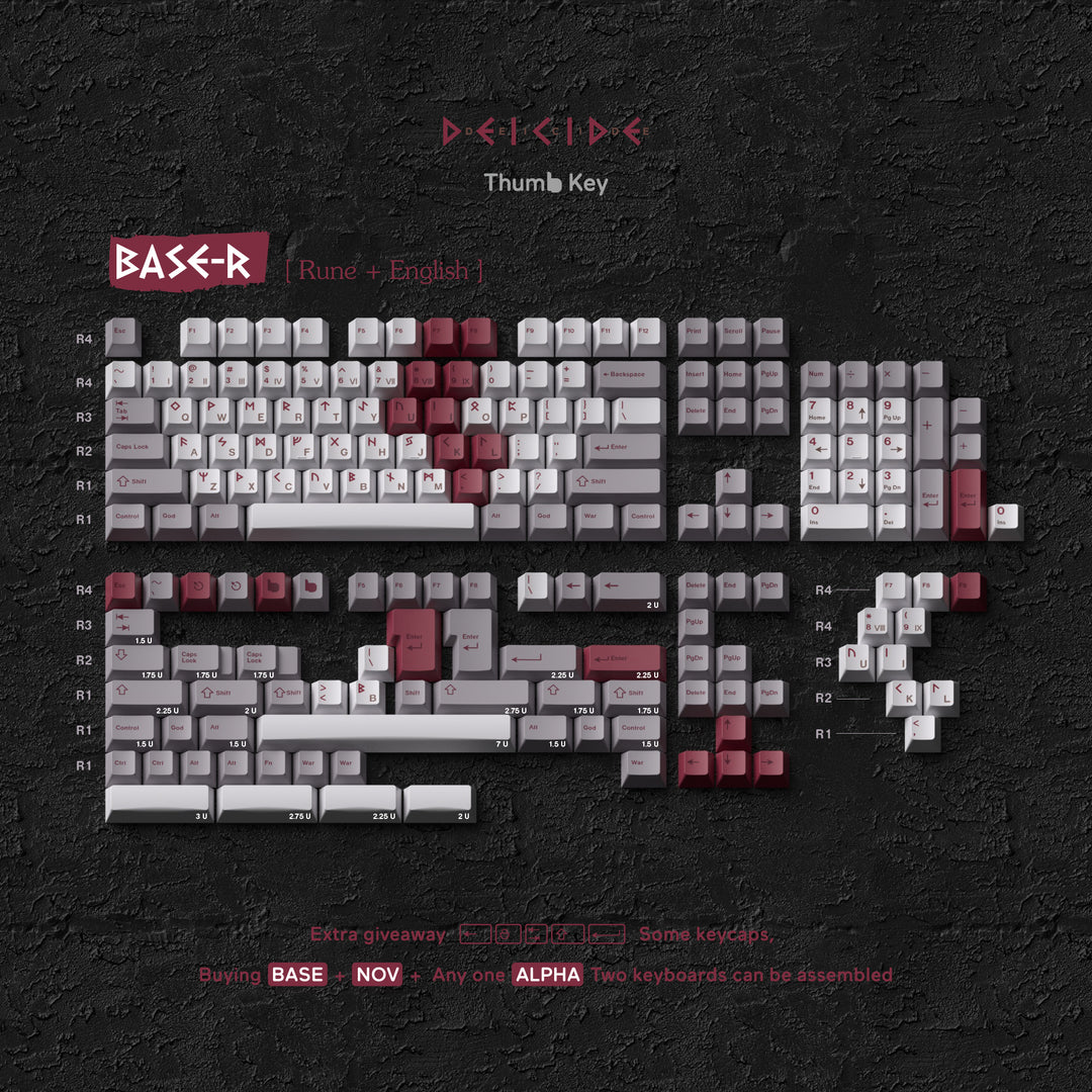 Domikey - Keycaps - [Group-buy] Domikey Deicide Keycaps - Keebz N Cables