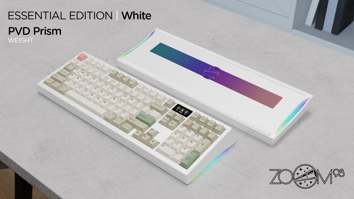 [Group-buy] Zoom98 EE Tri-mode - White (Air shipping) - Keebz N CablesKeyboard