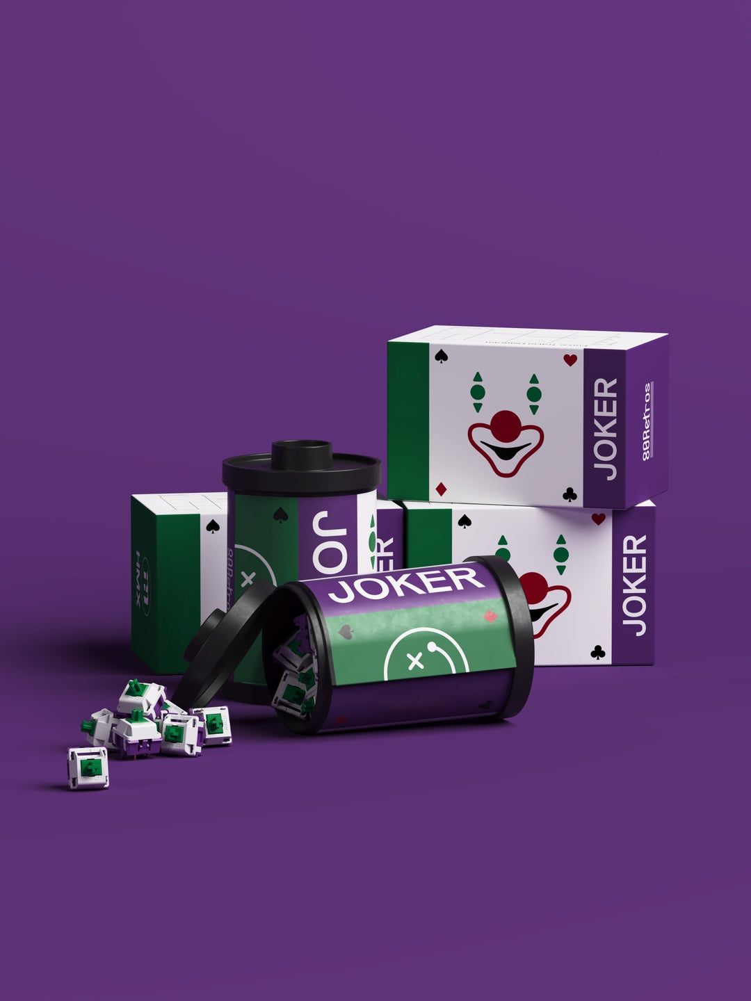 HMX - Keyboard Switches - HMX x 80Retros Joker Linear Switches - Keebz N Cables