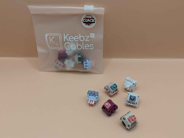 Keebz N Cables - Keyboard Switches - No Clack Silent Switch Sampler - 2nd Edition - Keebz N Cables