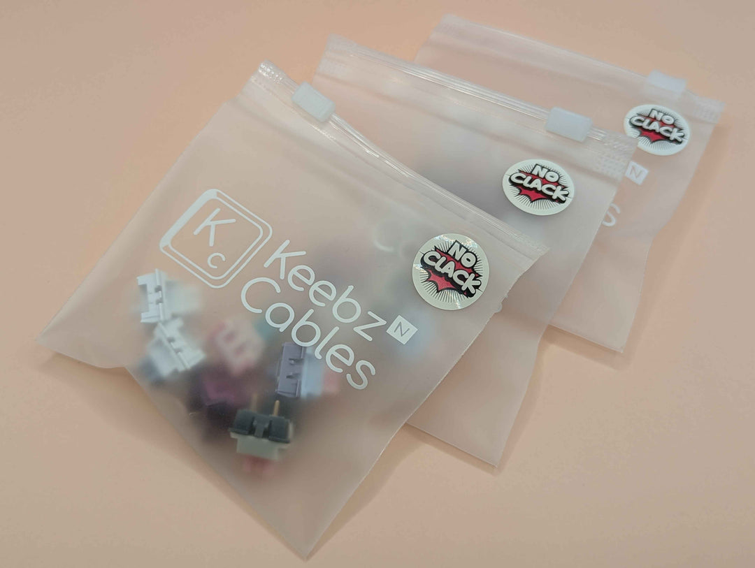 Keebz N Cables - Keyboard Switches - No Clack Silent Switch Sampler - 2nd Edition - Keebz N Cables