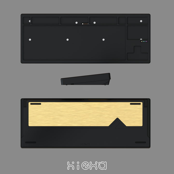 Keebz N Cables - Keyboards - [Pre-order] Hiexa V80 - Brushed PVD Weight - Keebz N Cables