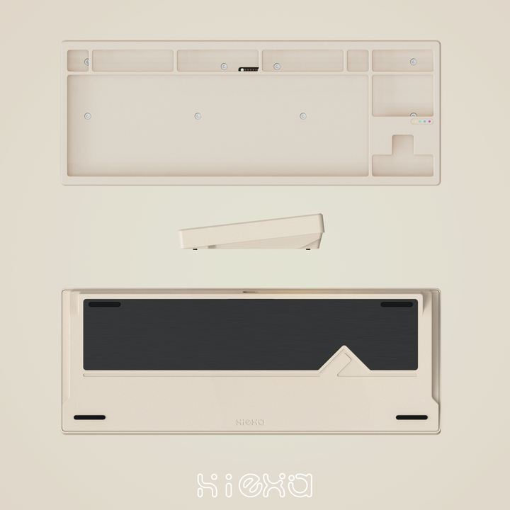 Keebz N Cables - Keyboards - [Pre-order] Hiexa V80 - Brushed PVD Weight - Keebz N Cables