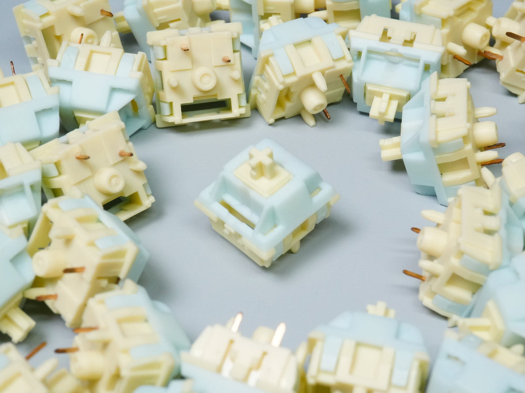 Keygeek - Keyboard Switches - Keygeek Blue Cheese Linear Switches by Keys in Cheese Studio - Keebz N Cables