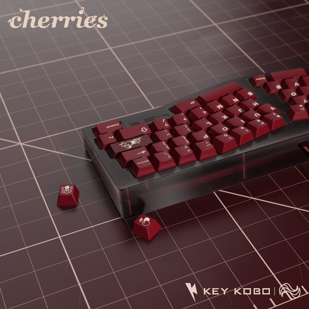Keykobo - Keycaps - Keykobo KKB Cherries Keycaps - Keebz N Cables