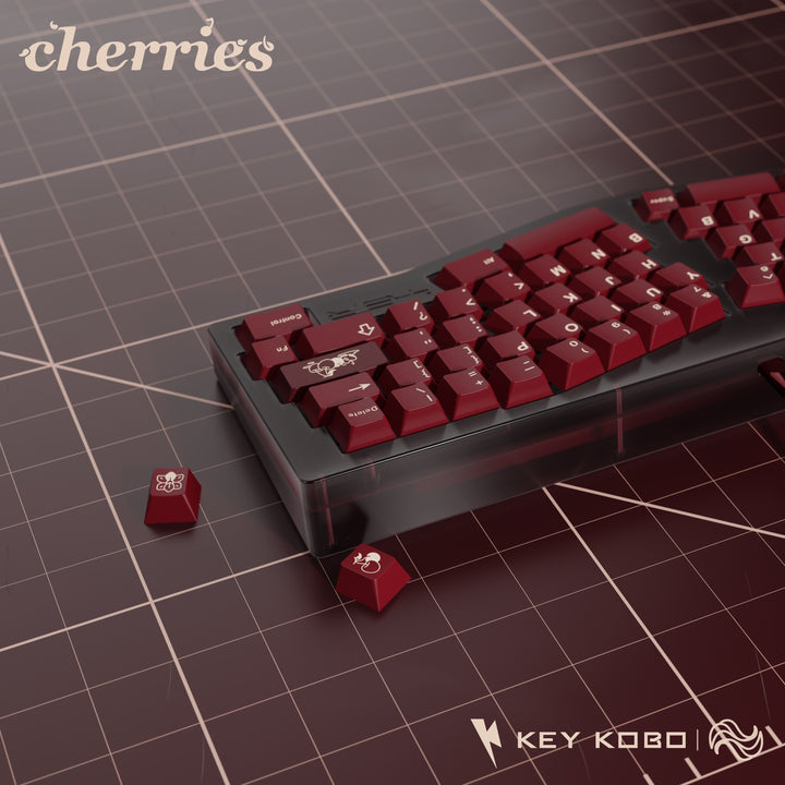 Keykobo - Keycaps - Keykobo KKB Cherries Keycaps - Keebz N Cables