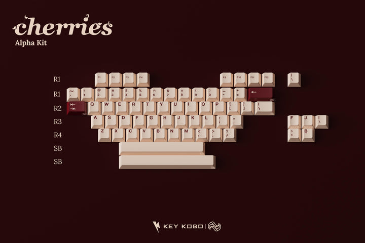 Keykobo - Keycaps - Keykobo KKB Cherries Keycaps - Keebz N Cables