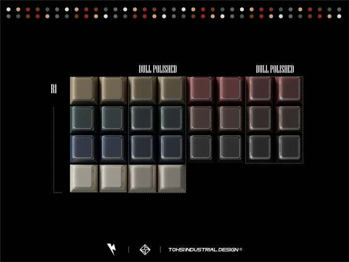 Keykobo - Keycaps - Keykobo KKB Retro Mixed Lights R2 Keycaps - Keebz N Cables