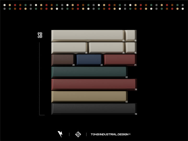 Keykobo - Keycaps - Keykobo KKB Retro Mixed Lights R2 Keycaps - Keebz N Cables