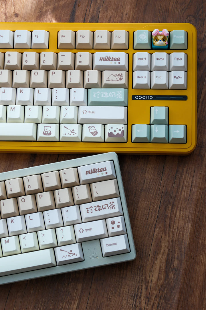 QwertyKeys - Keycaps - [Pre-order] QwertyKeys Pearl Milk Tea Keycaps - Keebz N Cables