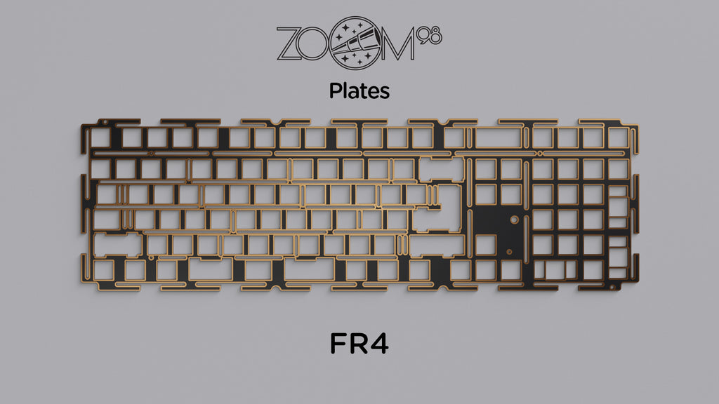 Zoom98 - FR4プレート Keebz N Cables