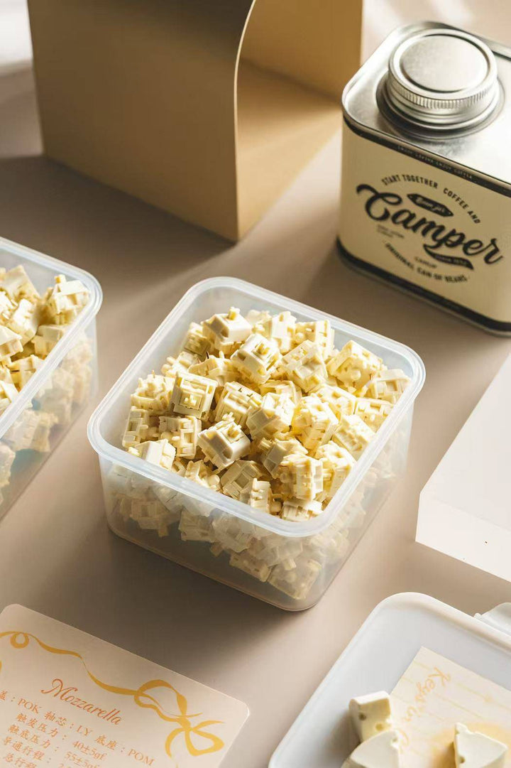 Mozzarella Cheese Tactile Switches by Keys in Cheese Studio