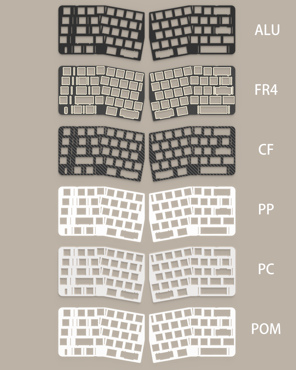 Neo - Keyboard Accessories - [Pre-order] Neo Ergo - Plates - Keebz N Cables