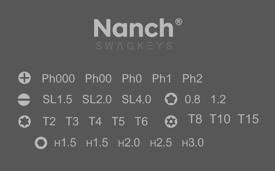 SW Swagkeys x Nanch 23 in 1 Screwdriver Set