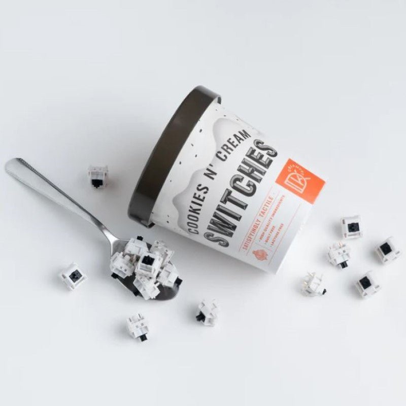 DK Creamery - Cookies n' Cream Tactile Switches - Keebz N CablesKeyboard Switches
