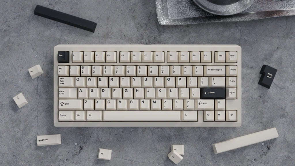 [Group-buy] Zoom75 - WS Creamy Charcoal Keycaps - Keebz N CablesKeycaps