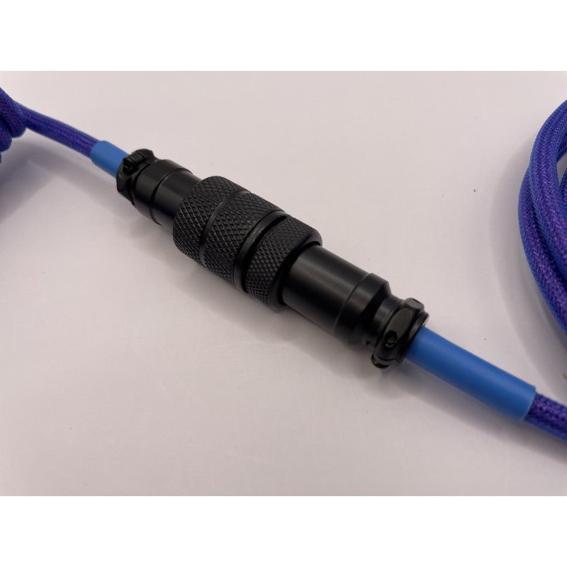 Laser Purple Mechanical Keyboard Coiled Cable GX16 - Keebz N CablesCables